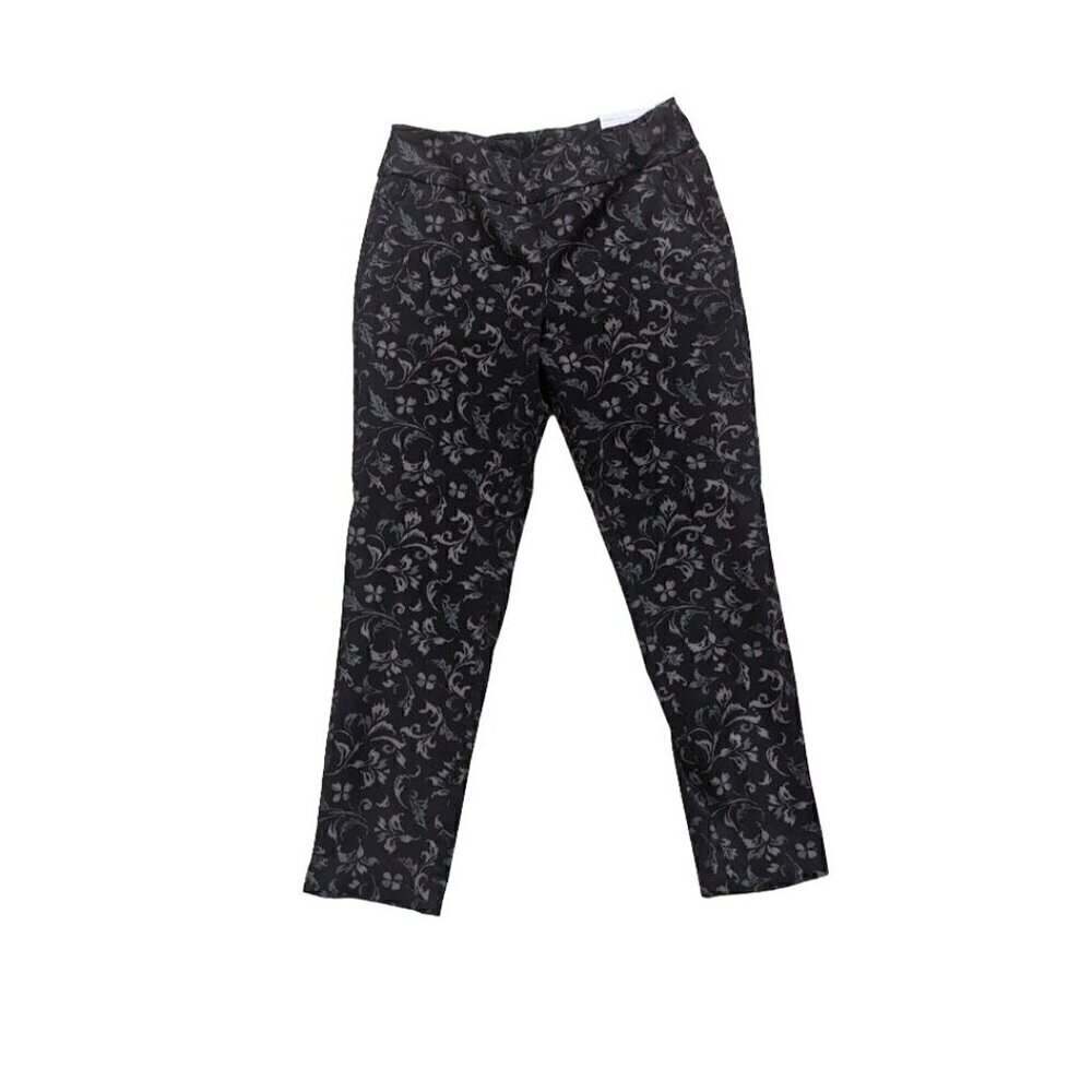 Soft Surroundings Women's Pants Floral Stretch Pull On Size Mediuim NEW